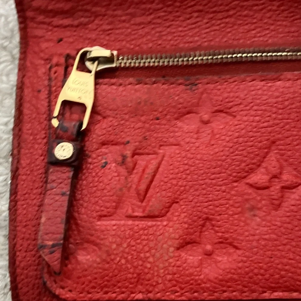 Louis Vuitton Red Women's monogram empreinte Wallet - Picture 10 of 13